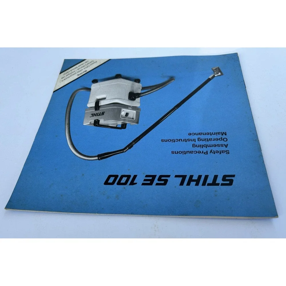 Stihl SE 100 Vacuum Cleaner Sweeper Shop Vac Instruction Owner's Operator Manual